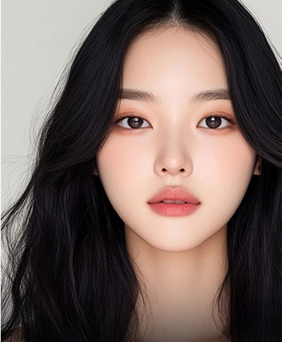 Mokap layar seluler yang memperkenalkan operasi kelopak mata ganda dengan sayatan Hyundai Aesthetics