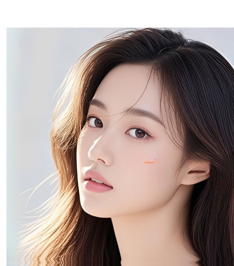 Foto contoh hasil operasi kelopak mata ganda dengan sayatan 2